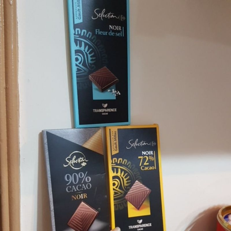 【即期】家樂福 家福 巧克力 特黑巧克力90% 特黑巧克力72% 鹽之花黑巧克力