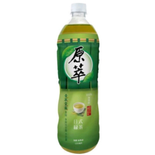 【原萃】日式無糖綠茶1250ml--100%無香料