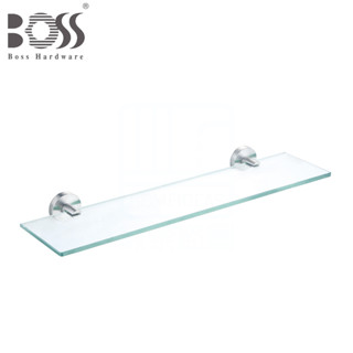 《BOSS》玻璃平臺置物架 21007 長52cm 鏡子平臺架 304不鏽鋼 霧面刷線固定座 臺灣製造