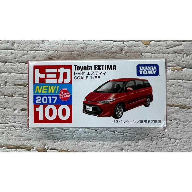 【G&amp;T】TOMICA 879657 多美小汽車 NO.100 新車貼 豐田 Toyota ESTIMA