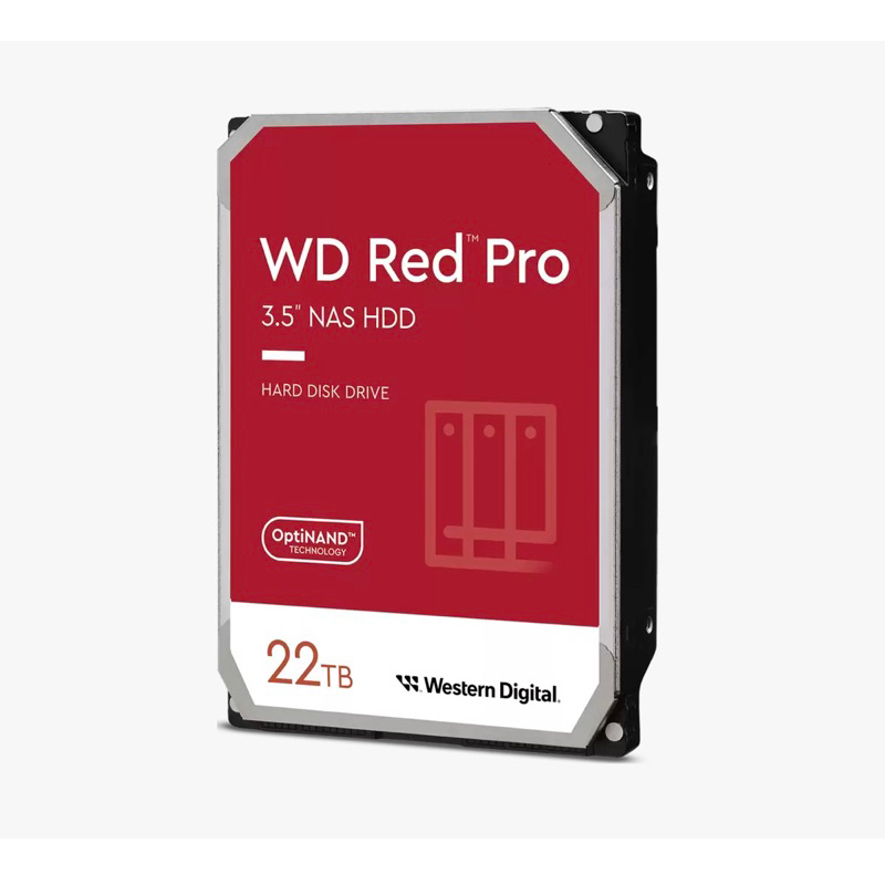 WD 紅標 Pro NAS 22TB 專業硬碟 WD221KFGX 五年保固