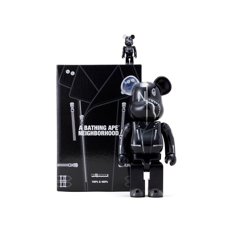 現貨 Neighborhood x BAPE Shark Be@rbrick 400% &amp; 100% SET