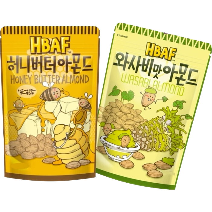 韓國 Tom’s Gilim HBAF 杏仁果 蜂蜜奶油味 芥末味 190g