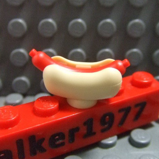 【積木2010】樂高 LEGO 熱狗麵包 / 熱狗堡 大亨堡 / 熱狗 麵包 Hot Dog 食物 道具
