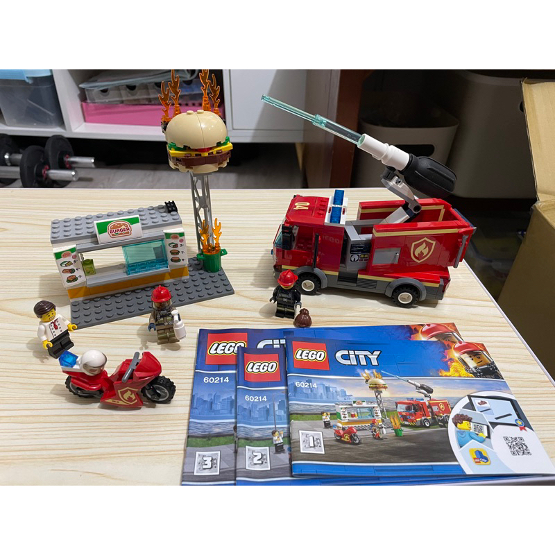 LEGO 城市系列 60214 漢堡餐廳火災救援（正版）