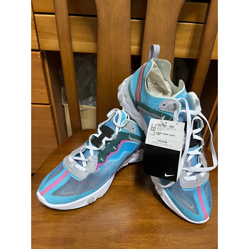 Nike React Element 87 “Royal Tint” 藍 AQ1090-400 半透明 全新正品 現貨