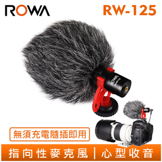 【ROWA 樂華】RW-MIC125 指向性 麥克風 心型收音 高清音質 高靈敏度 抗噪音 隨插即用 RW-125
