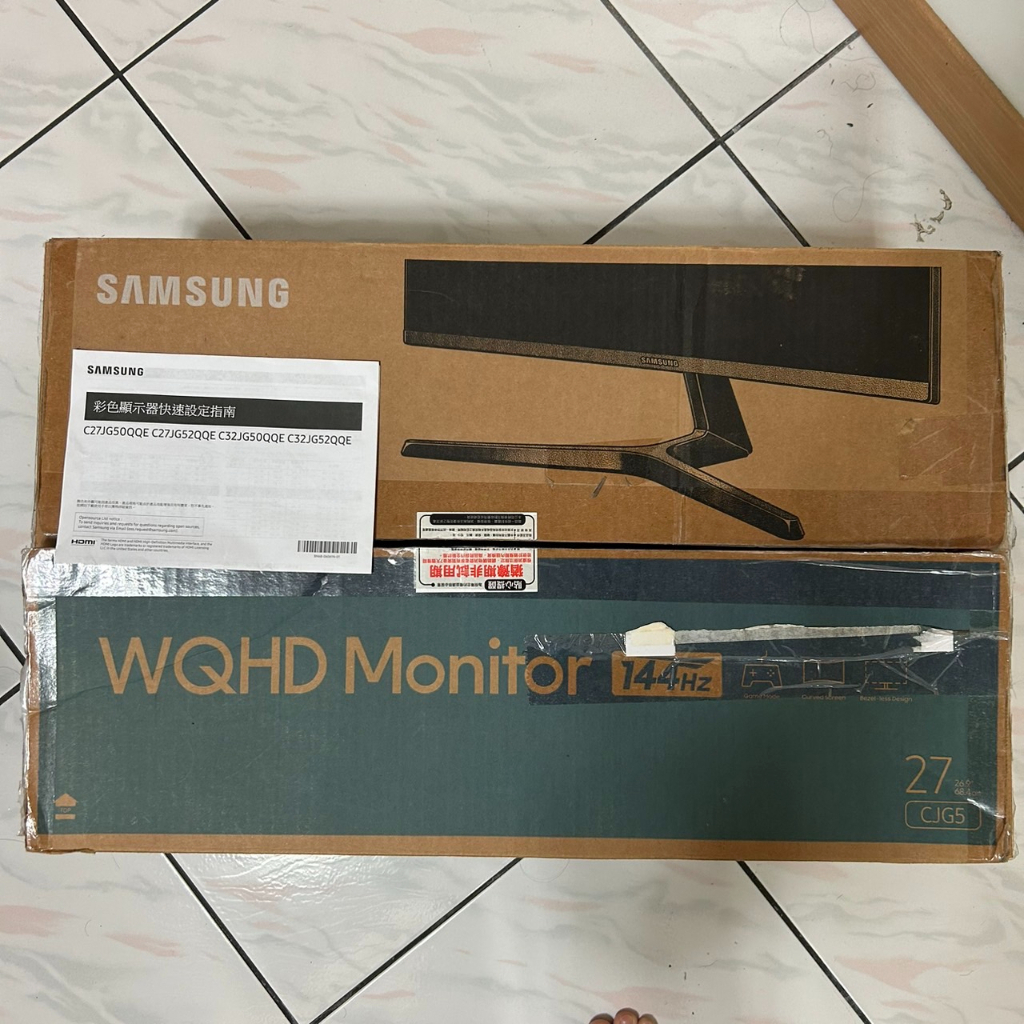 [二手]電腦螢幕 曲面  27吋 144Hz SAMSUNG 三星 C27JG50QQE