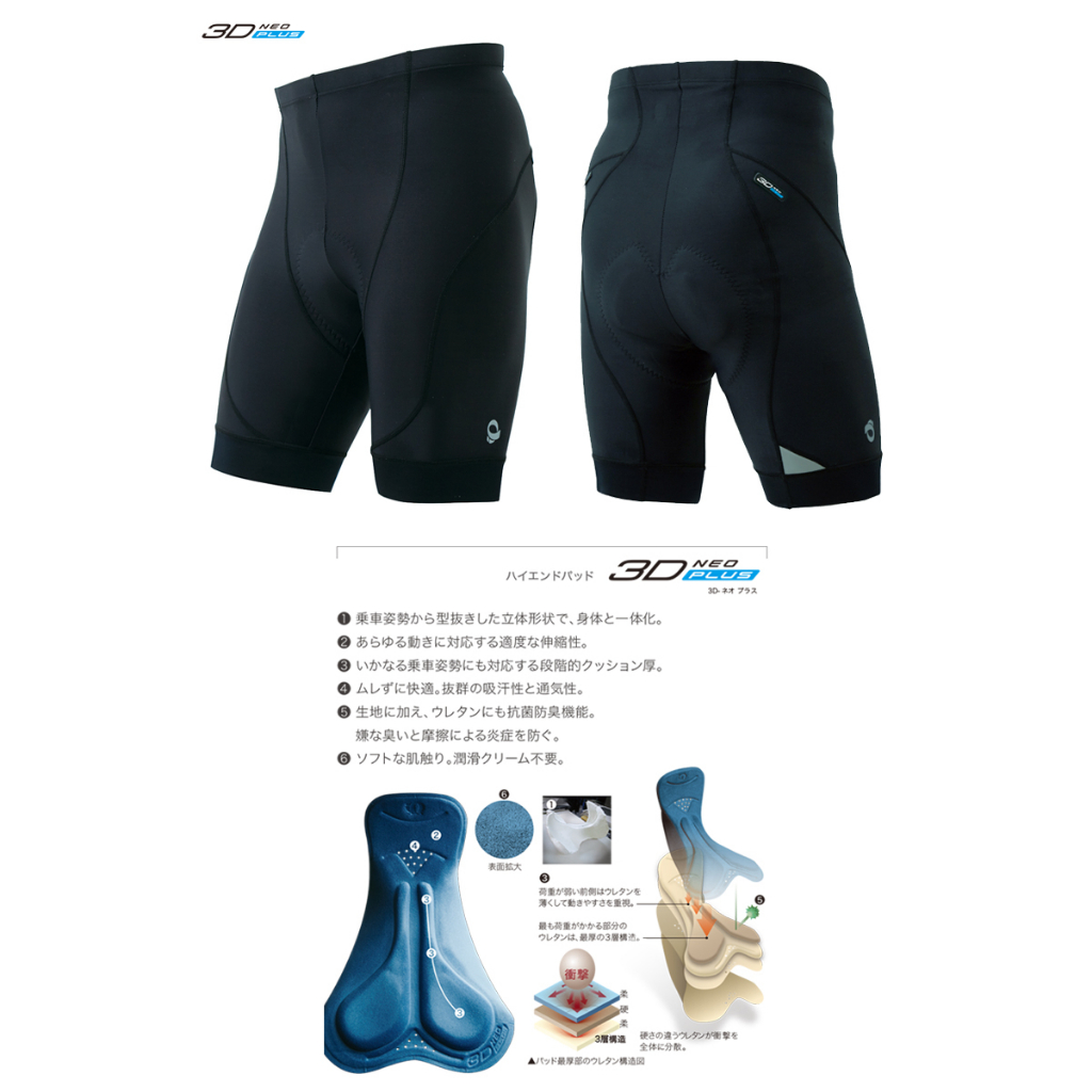 【Pearl Izumi】限定版 男款 3D-NEO PLUS 短車褲