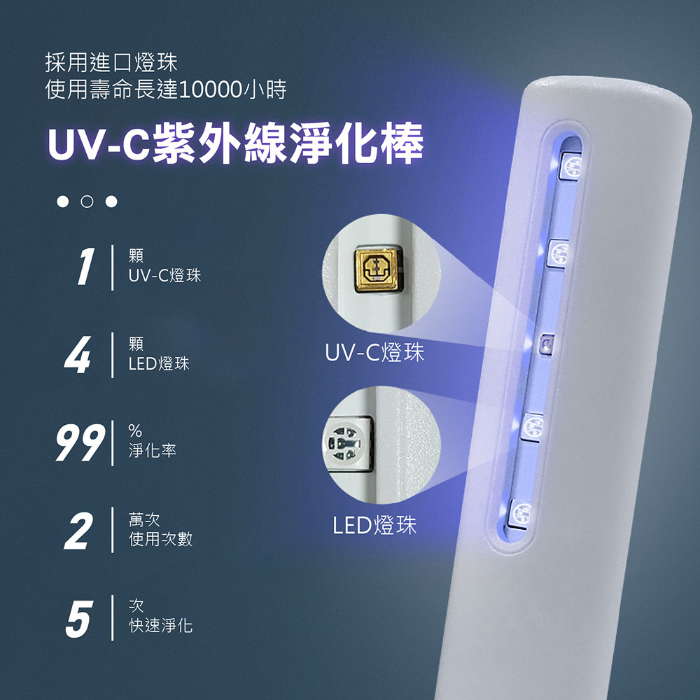 [現貨] 攜帶式紫外線殺菌棒 20秒快速淨化