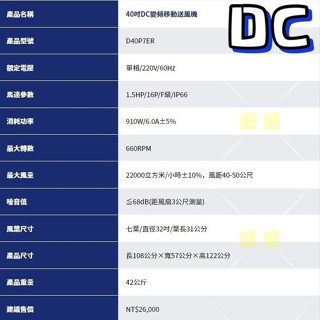 DC變頻調速 渦流旋風導流式設計 翊豐 40吋 移動送風機 304不鏽鋼/鋁合金壓鑄組合腳架