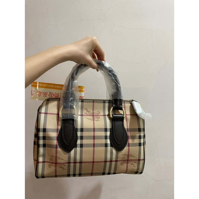 全新正品Burberry 波士頓包