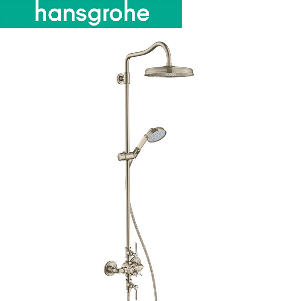 【鑫銳廚衛】hansgrohe AXOR Montreux 恆溫淋浴柱 (不鏽鋼色)16572820