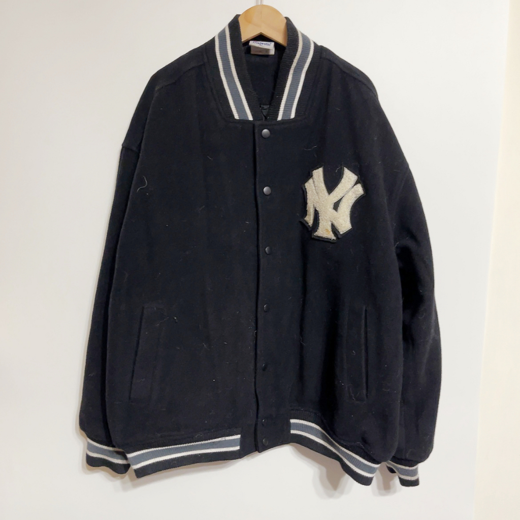 MOMO 古著商號 MLB NEW YORK YANKEE 紐約洋基 棒球外套 XL號