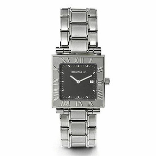 【真品】Tiffany & Co. Atlas系列方形男錶