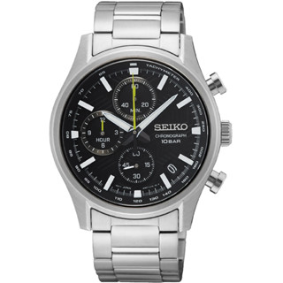 ∣聊聊可議∣SEIKO精工 CS 三眼計時紳士手錶-39.5mm 8T67-00S0D(SSB419P1)