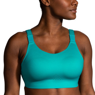 【BROOKS】女 Dare Scoopback U背款運動內衣 2.0 湖水藍(350086380)