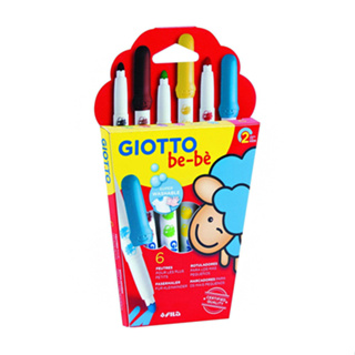 義大利 Giotto 可洗式寶寶彩色筆 6色 (GO4666)