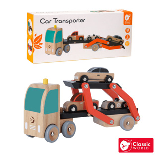 《德國Classic world》兒童拼裝雙層卡車【木製汽車卡車_適合18個月以上】客來喜經典木玩具－CE認證安全玩具