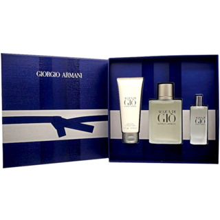 GIORGIO ARMANI 寄情水 男性淡香水禮盒（淡香水100ml+15ml+沐浴露75ml)