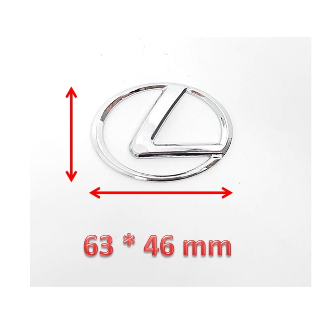 圓夢工廠 Lexus 鍍鉻 銀色 L 廠標 車貼 車標 標誌 logo 字標 同原廠尺寸 63 * 46 mm