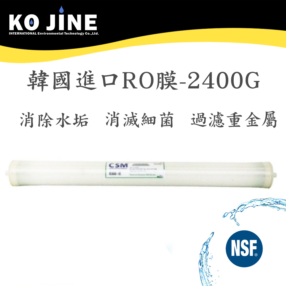 RO膜 韓國進口 CSM NSF認證 2400G RE-4040-BE 工業型 逆滲透濾心 淨水機 過濾器《水王子》