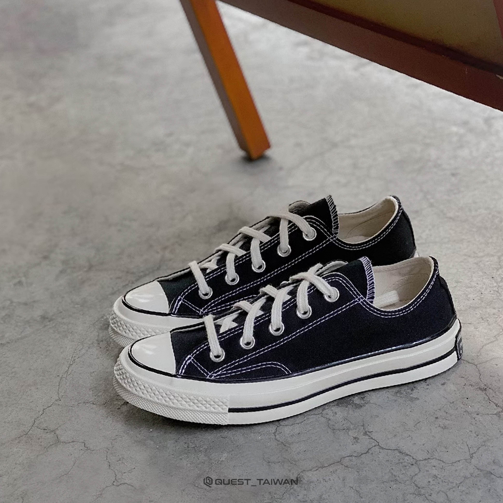 【QUEST】現貨 CONVERSE ALL STAR 1970 三星標 黑色 低筒 帆布鞋 男女 162058C