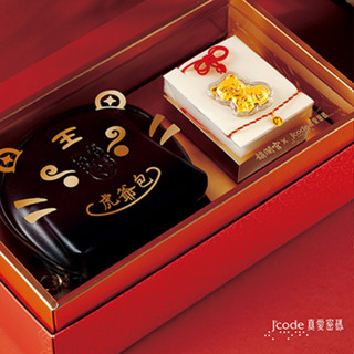 J'code真愛密碼金飾 大甲媽虎爺掛飾+錢母編織手鍊禮盒 (現貨+預購)