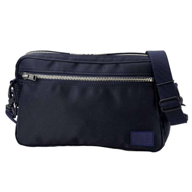 超美品  Porter Lift 系列 mini深藍色 迷你 旅行包 小物包 側背包 斜背包 斜肩包 單肩包 手拿包