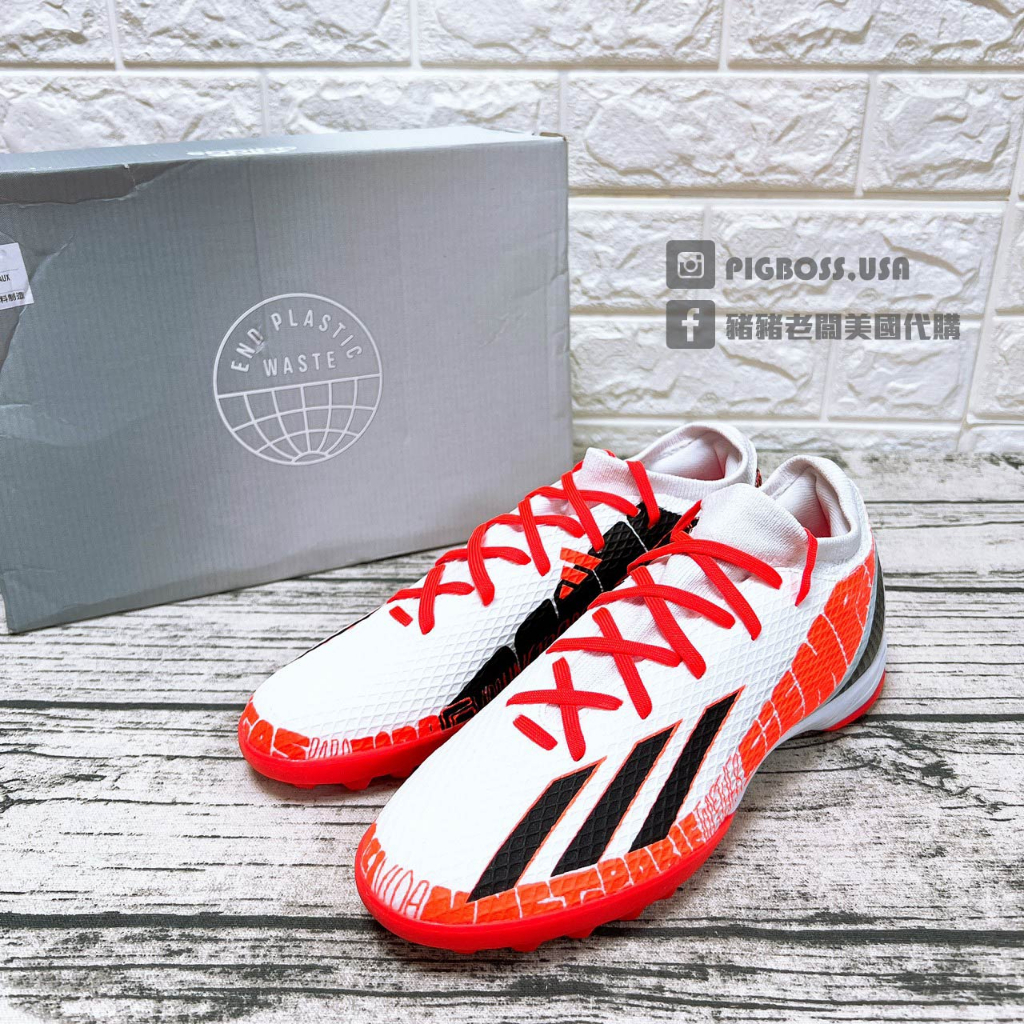 【豬豬老闆】ADIDAS X SPEEDPORTAL MESSI.3 TF 白橘 梅西 運動 足球鞋 男鞋 GW8395