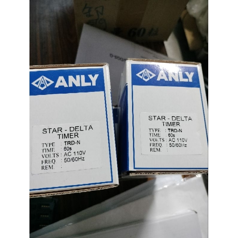 安良 ANLY TRD-N STAR-DELTA TIMER AC110V 60S 含座