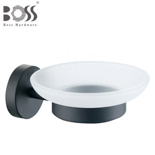 《BOSS》消光黑 304不鏽鋼 22004 肥皂架 香皂架 304不銹鋼 霧黑 附霧面玻璃皂盤 臺灣製造