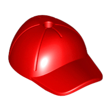 【樂高大補帖】LEGO 樂高 紅色 棒球帽 棒球隊 老帽 鴨舌帽 耳機帽 帽子 Cap【6032178/11303】