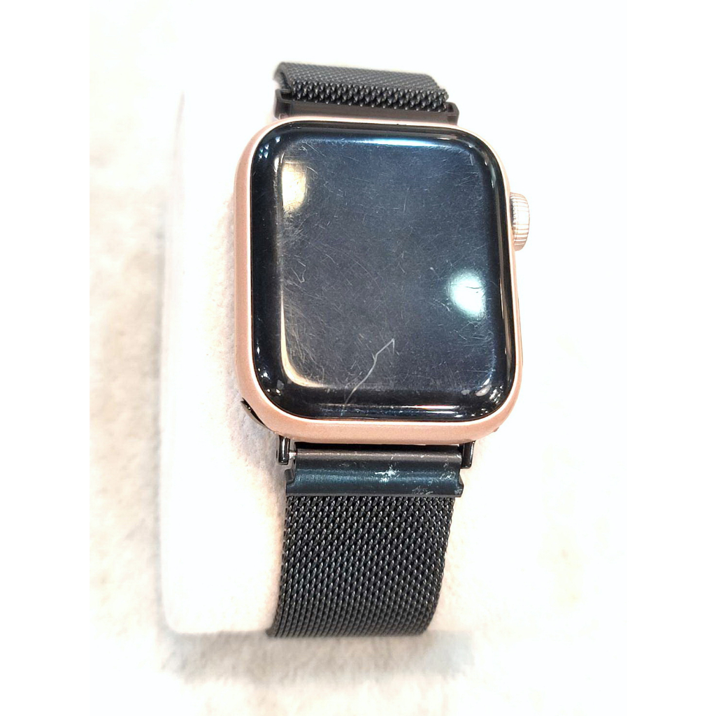 福利品出清！ Apple Watch 【黑色】磁吸式米蘭錶帶【國王時計】38/40/41mm 適用