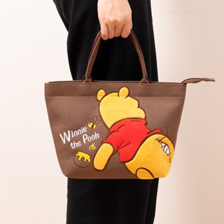 現貨快速出 👑迪士尼🐻 disney 小熊維尼 拉鍊手提包 手提袋 外出包 水餃包 可愛 便當袋 屁屁維尼 手提便當袋