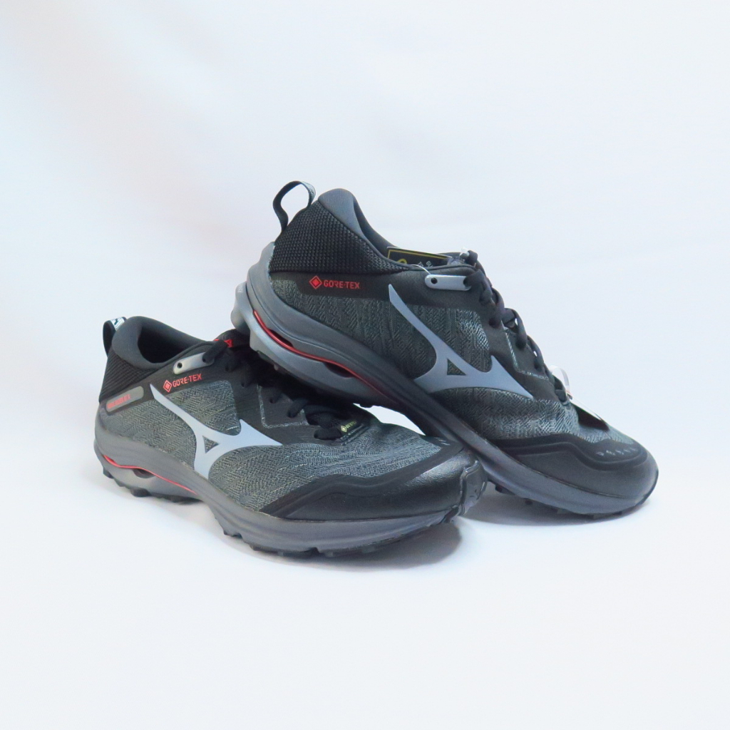 Mizuno WAVE RIDER GTX SW 男款 J1GC218002 慢跑鞋 4E楦 黑灰【iSport愛運動】