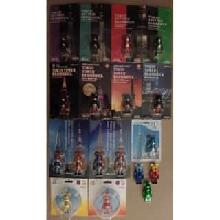 庫柏力克熊 Be rbrick 東京鐵塔、晴空塔、艾菲爾鐵塔、哈里發塔 套組 （100%×18）