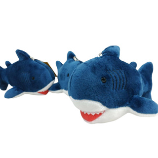 鯊魚 5.5吋(氨)藍鯊魚玩偶 絨毛娃娃 公牛鯊