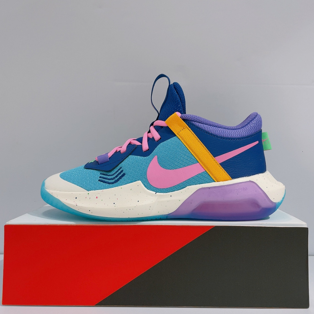 NIKE AIR ZOOM CROSSOVER (GS) 女生 拚色 耐磨 氣墊 運動 籃球鞋 FD1034-400