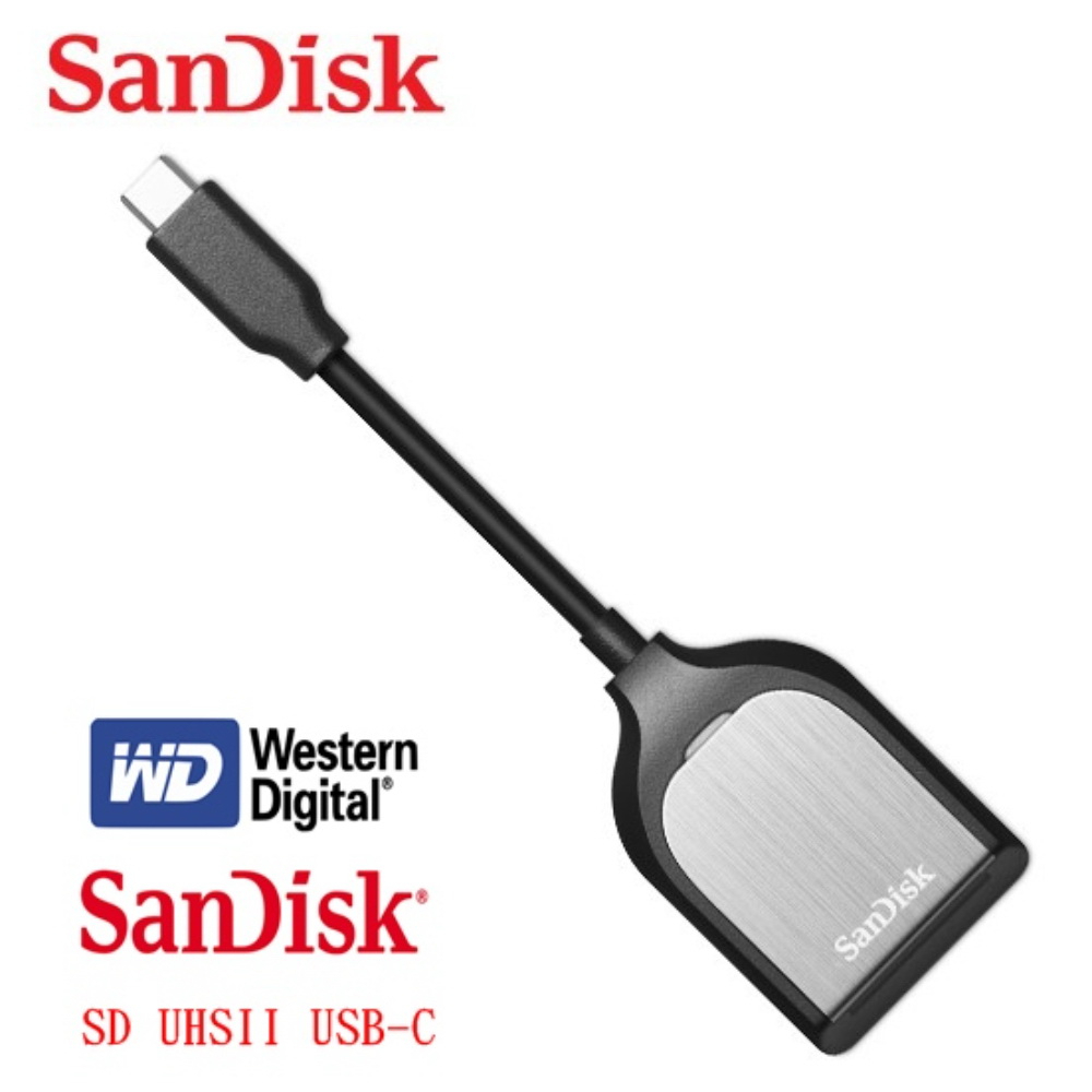 SanDisk (全新版) 高階影像專用ExtremePro SD UHS‖ USB-C讀卡機(最高讀取312MB/s)