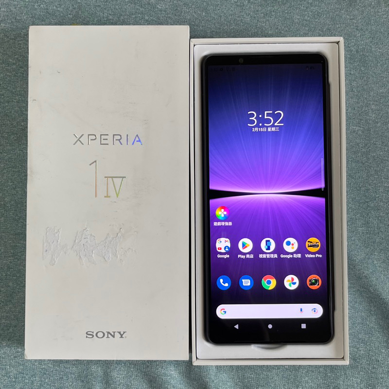 Sony Xperia 1 IV 256G 紫 95新 無傷 保固內 功能正常 二手 6.5吋 XQ-CT72 台中