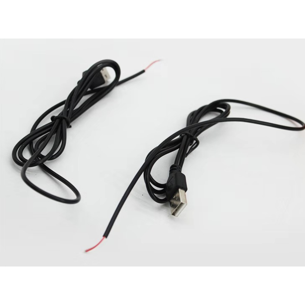 USB線轉DC線2線-5V行動電源-1.1米長-可以訂製長度-DC頭-USB附開關延長線-DIY商品-