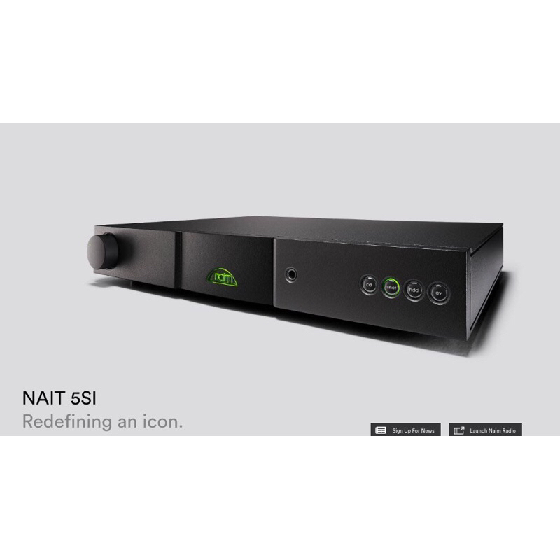 [ 沐耳 ] 英國精品 Naim 綜合擴大機 NAIT 5 si 經典類比擴大機之最新版本（具備 Bypass 輸入）