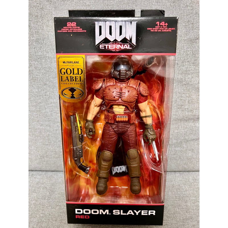 全新現貨 美版 McFarlane麥法蘭 7吋 毀滅戰士 Doom Slayer Classic 紅色經典造型 基本裝甲