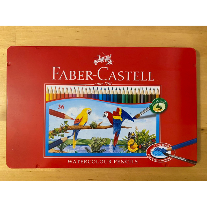 〔德國 Faber-Castell 輝柏〕36色水性色鉛筆(紅盒)