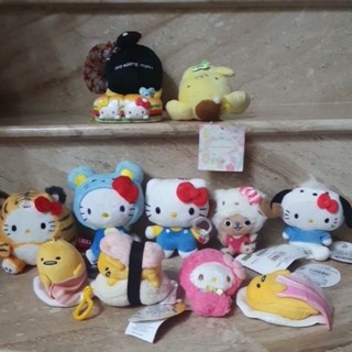 Hello Kitty 喬巴 蛋黃哥 布丁狗 酷企鵝 造型玩偶吊錬 造型玩偶鎖圈 絨毛娃娃 原價510-720元