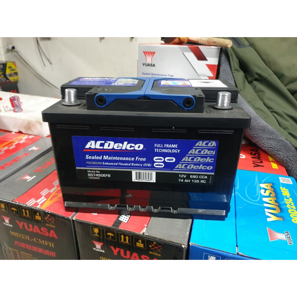 (二手中古電池) ACDelco 57450 (LN3 EFB) 免保養汽車電池 數值漂亮，品項優 歐系車專用
