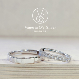 ｜VanessaQ's Silver925｜S925純銀 對戒 戒指 專櫃造型 活動圍 純銀戒指 情侶對戒 伴侶 送禮