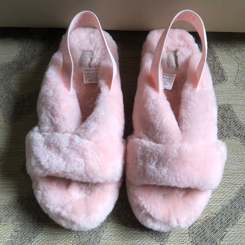 保證正品 UGG 女用 粉紅色 保暖拖鞋 SIZE UK7 室內或室外都適用