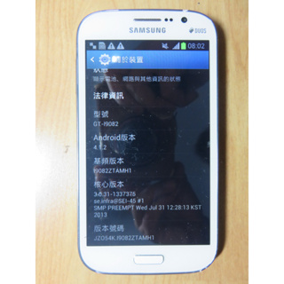 N.手機-Samsung GALAXY Grand Duos GT-I9082 雙核心 800萬WCDMA 直購價430